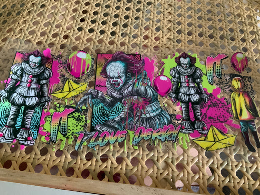 Pennywise horror neon
