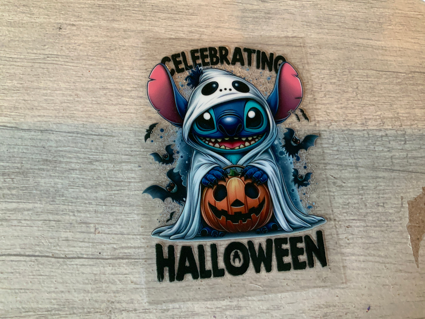 Stitch ghost celebrating