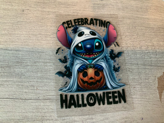 Stitch ghost celebrating