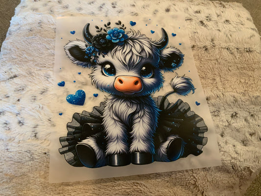 Cow blues tutu