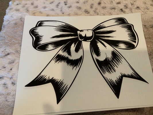 Bow black lace