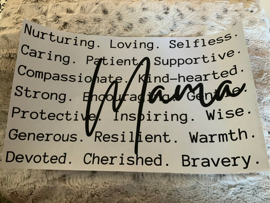 Mama words