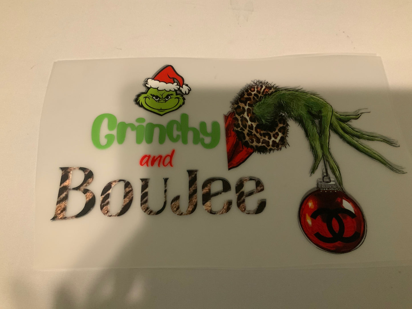 Grinchy bougie hand