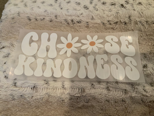 Choose kindness white daisy