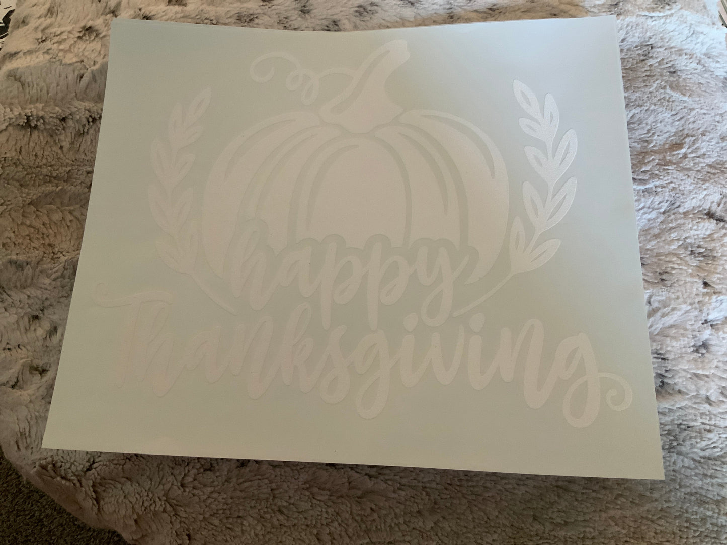 Happy thanksgiving pumpkin