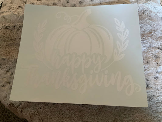 Happy thanksgiving pumpkin
