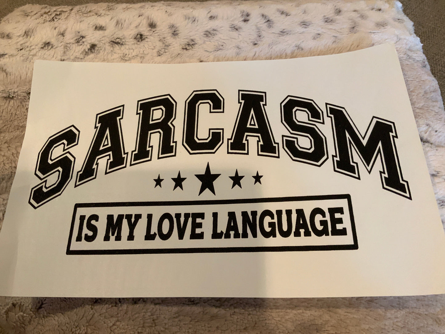 Sarcasm love language
