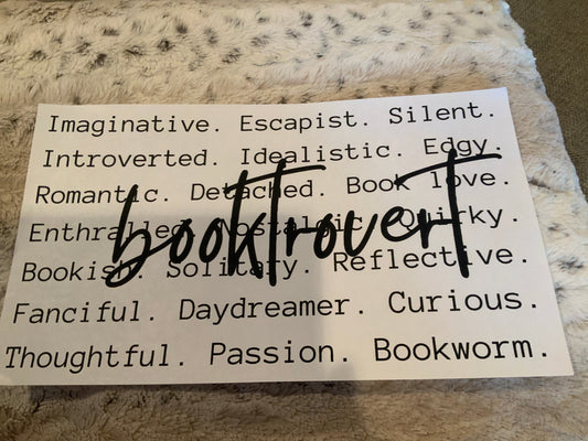 Booktrovert words