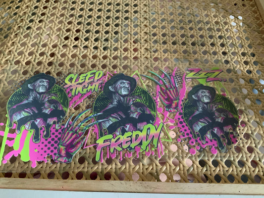 Freddie horror neon