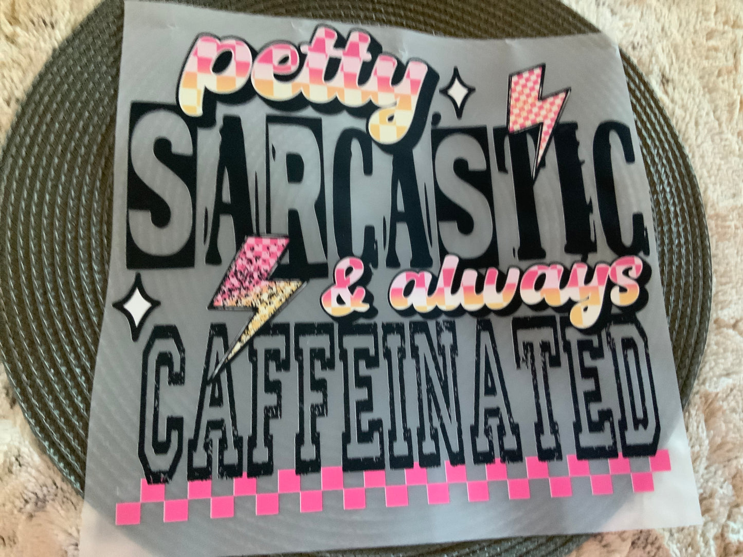 Petty sarcastic