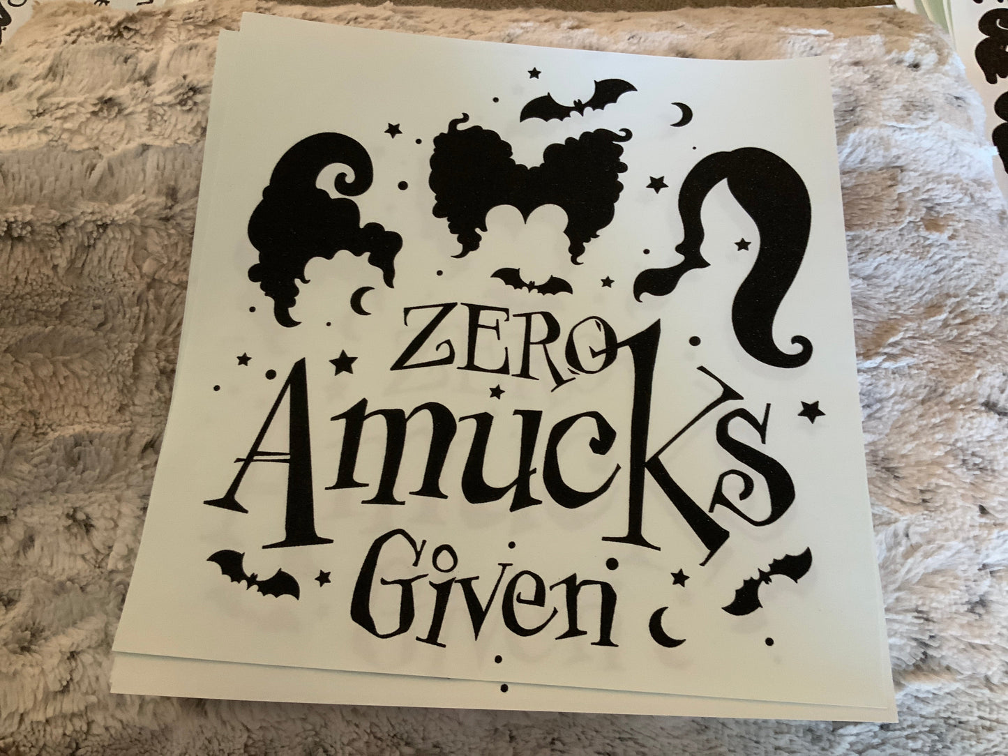 Zero amuck given