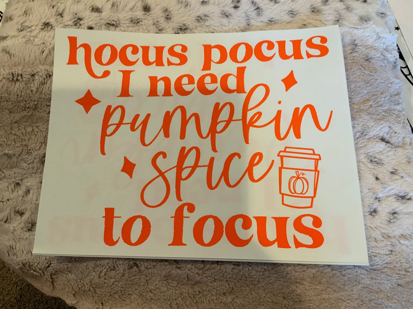 Hocus pocus pumpkin spice to focus